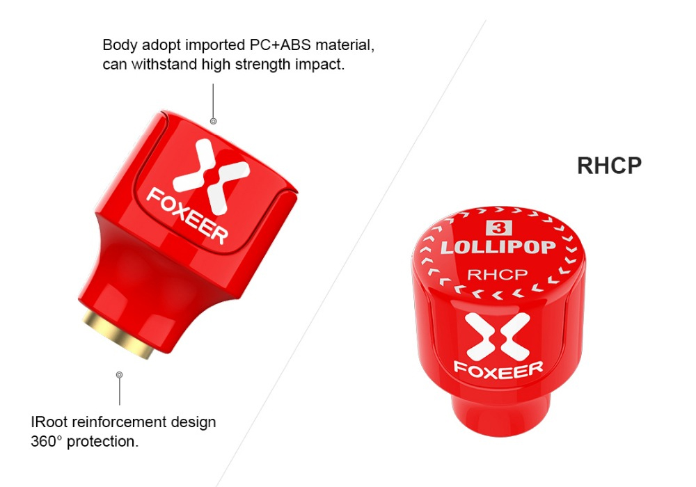 Foxeer Lollipop 3 Stubby 5.8G Omni Antenna SMA / RHCP mini 22.7mm Antenna