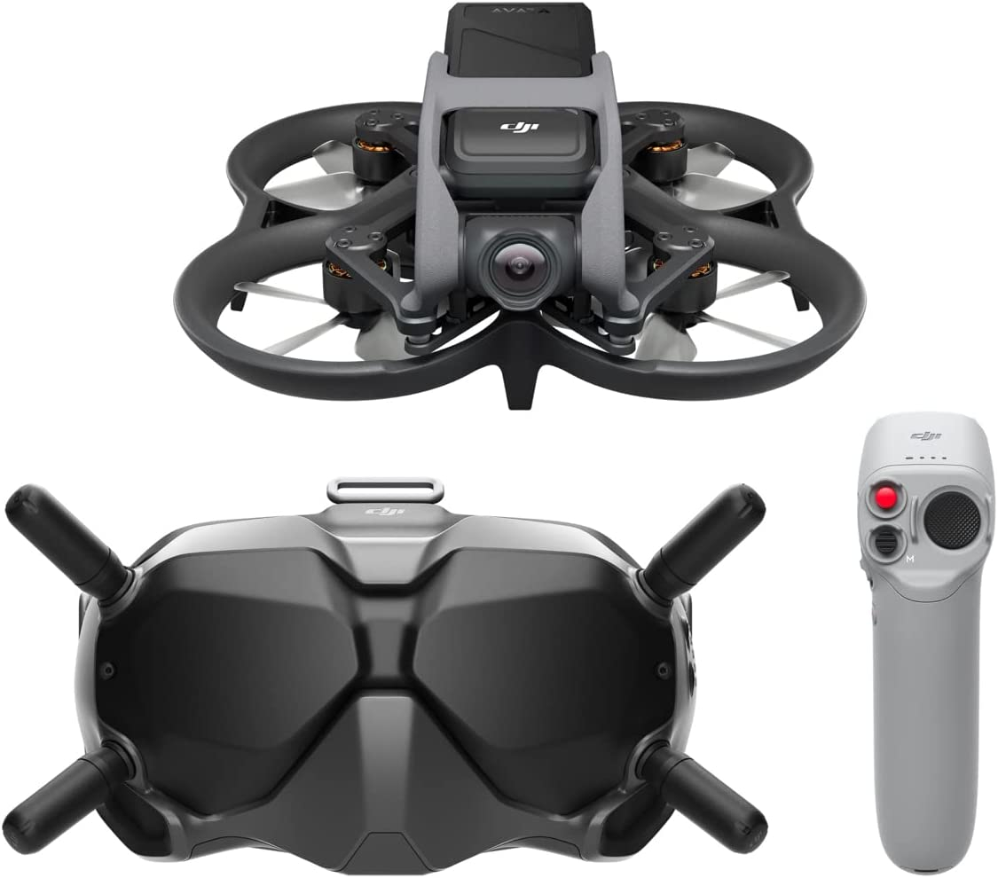 DJI Avata Fly Smart Combo (DJI FPV Goggles V2) – First-Person View Drone UAV Quadcopter With 4K Stabilized Video, Super-Wide