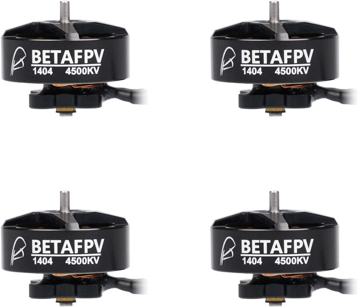 BETAFPV 4pcs 1404 4500KV Brushless Motor 4S FPV RC Motor For F4 AIO 20A Toothpick Flight Controller D63 3-Blade Propellers 4S