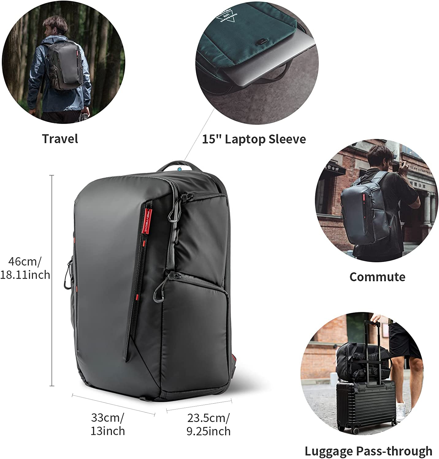 PGYTECH OneMo Lite Camera Backpack 22L Waterproof Professional Photography Backpack Bag Compatible With DJI Mini 3