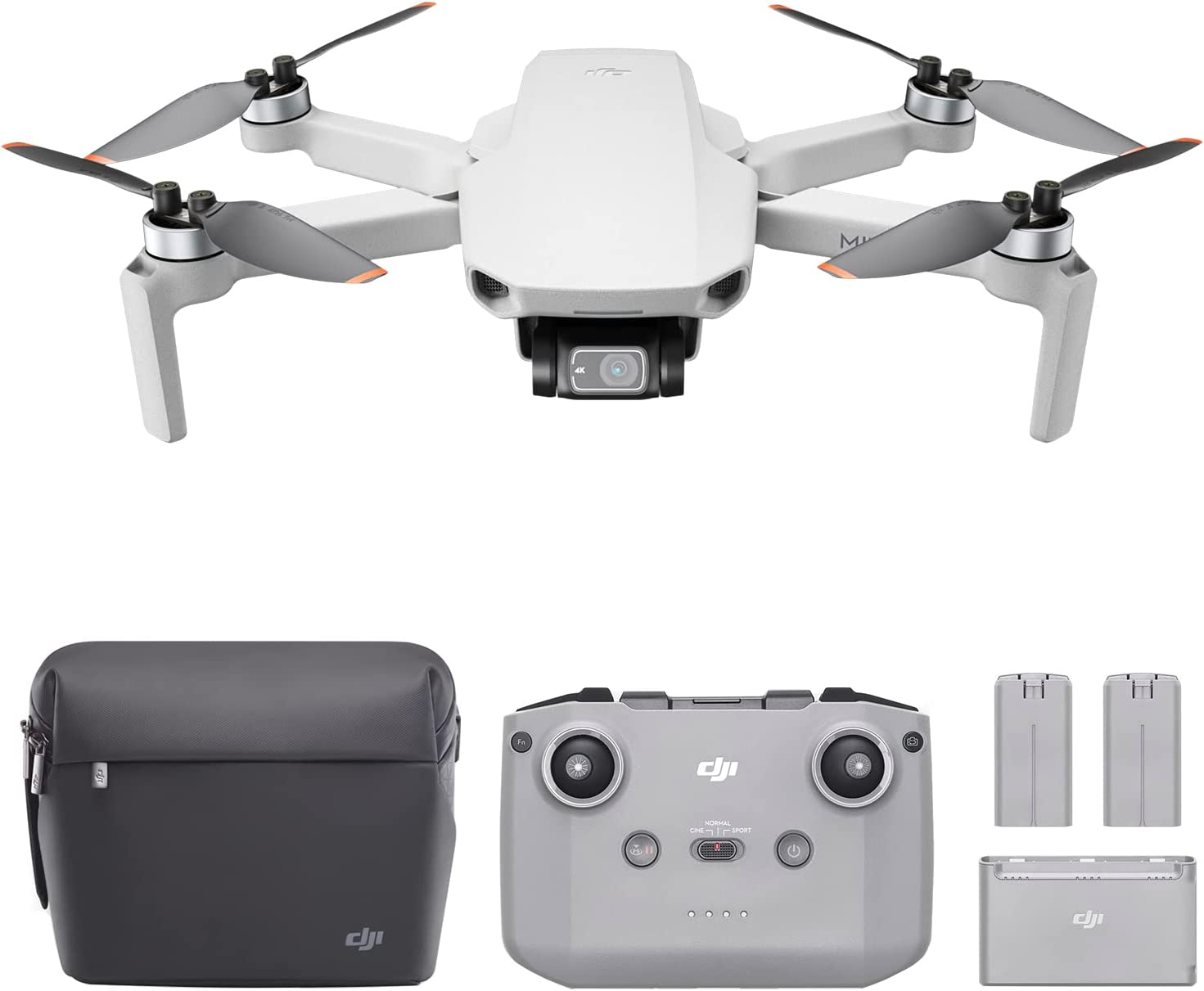 DJI Mini 2 Fly More Combo – Ultralight And Foldable Drone Quadcopter, 3-Axis Gimbal With 4K Camera, 12MP Photo, 31 Minutes