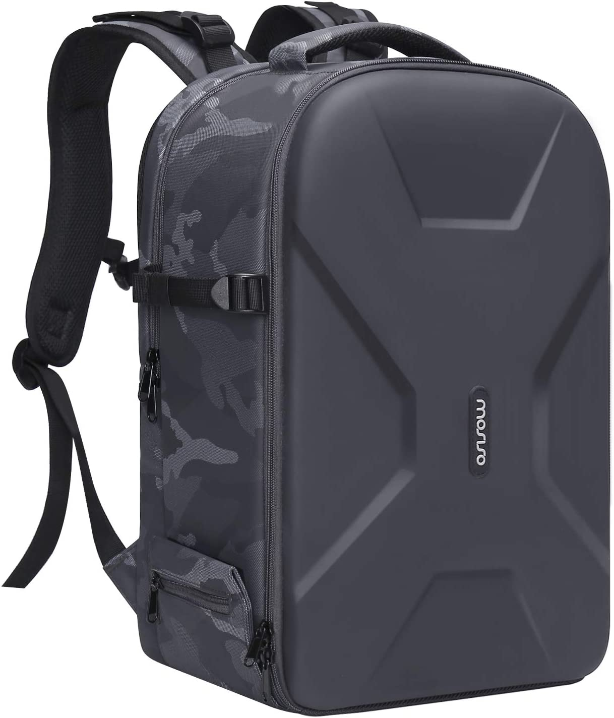 MOSISO Camera Backpack,DSLR/SLR/Mirrorless Photography Camera Bag Camouflage Waterproof Hardshell Case With Tripod Holder&Laptop